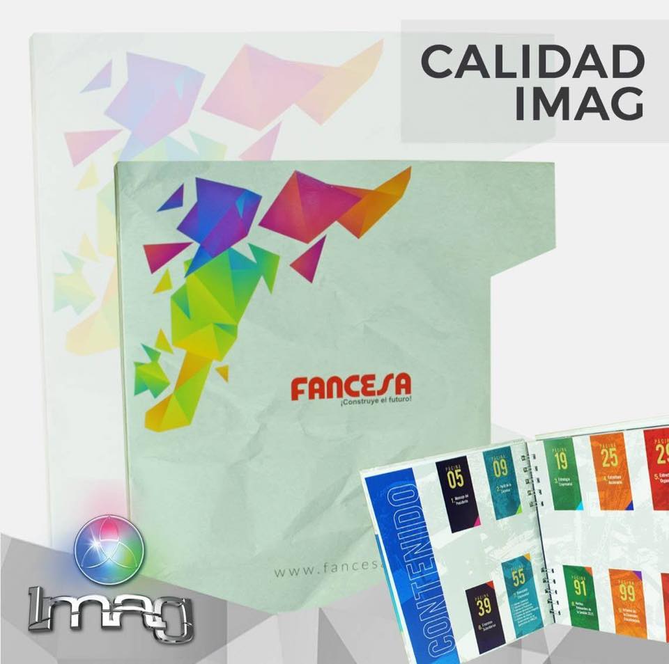 Catálogos FANCESA con espiral y colores variados